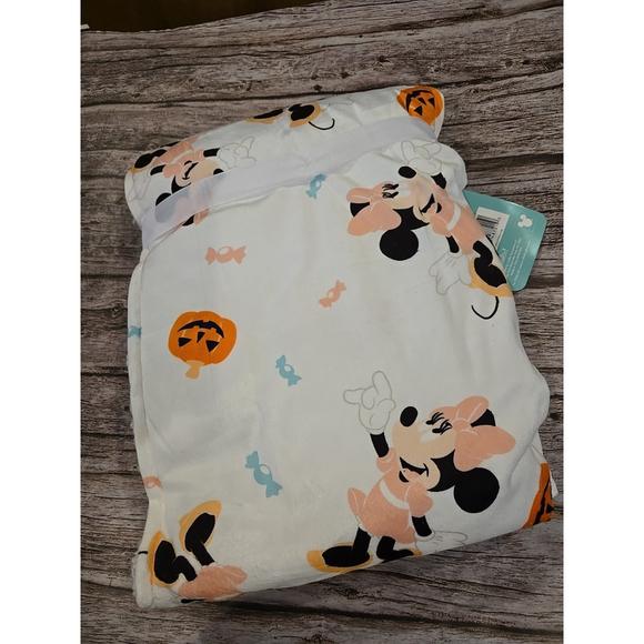 Disney Baby Minnie Mouse Halloween Print Soft Minky Fleece & Sherpa Blanket(24) - Picture 2 of 3